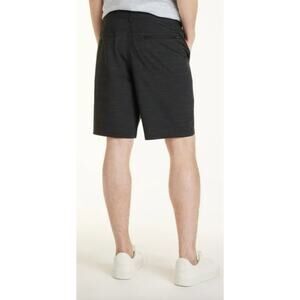 George Flat Front 9" Inseam Black Soot Shorts W: 32"
